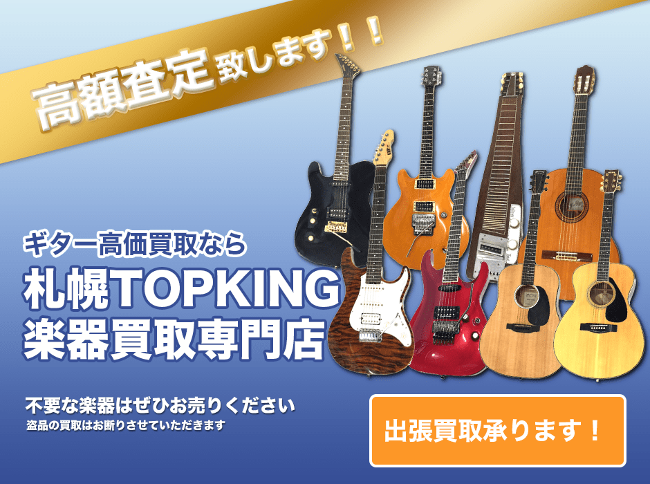 ギター高価買取なら札幌TOPKING楽器買取専門店